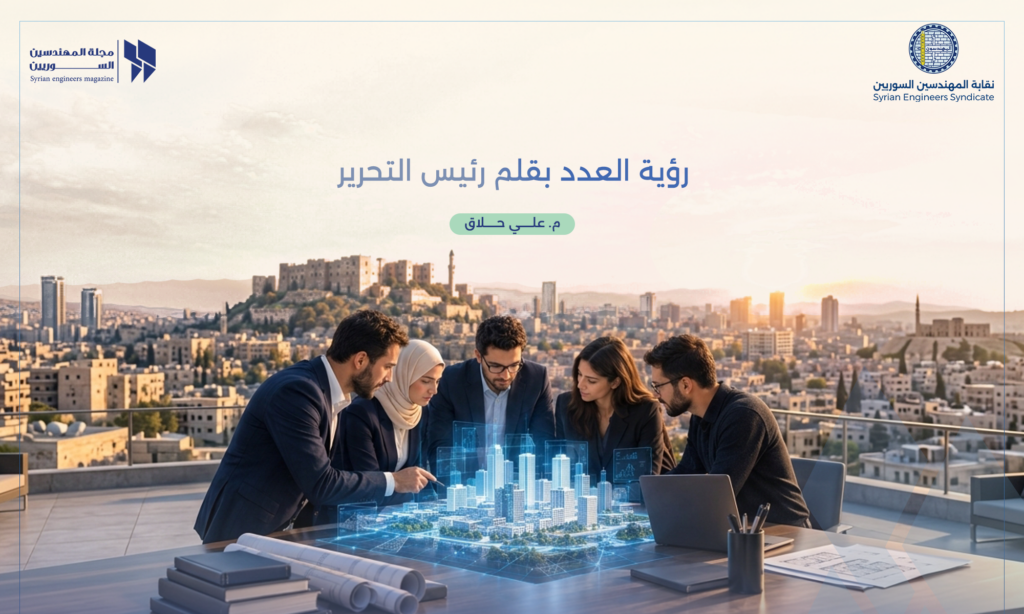 كلمة رئيس التحرير المهندس علي حلاق